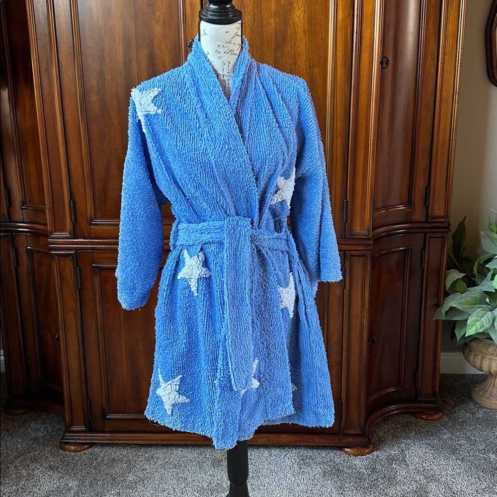 Canyon Group  Blue Star and Moon Patterned Robe size Sm